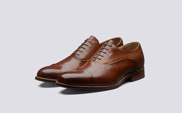 Grenson Bert Mens Formal Shoes in Tan Leather GRS111894